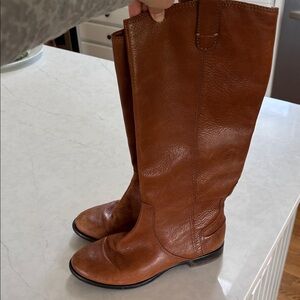 Madewell Brown Leather Archive Riding Boots